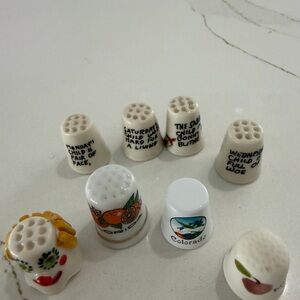 Ceramic Decorative Thimbles - Assorted Motifs
